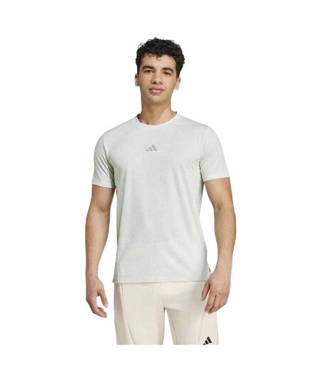 T-shirt Entraînement Hiit Homme Blanc Vert Adidas