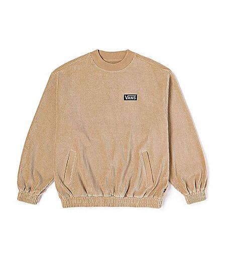 Sweat beige femme vans cord
