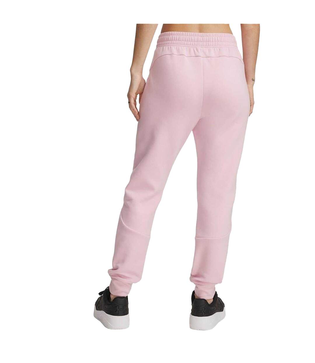 Womens/ladies Performance Fleece Athletic Joggers Pink Under Armour-3