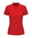 Womens/ladies Lux Cotton Polo Shirt Scarlet Red Stedman-1