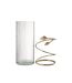 Vase en Verre Feuille Ofelia 40cm Transparent-2