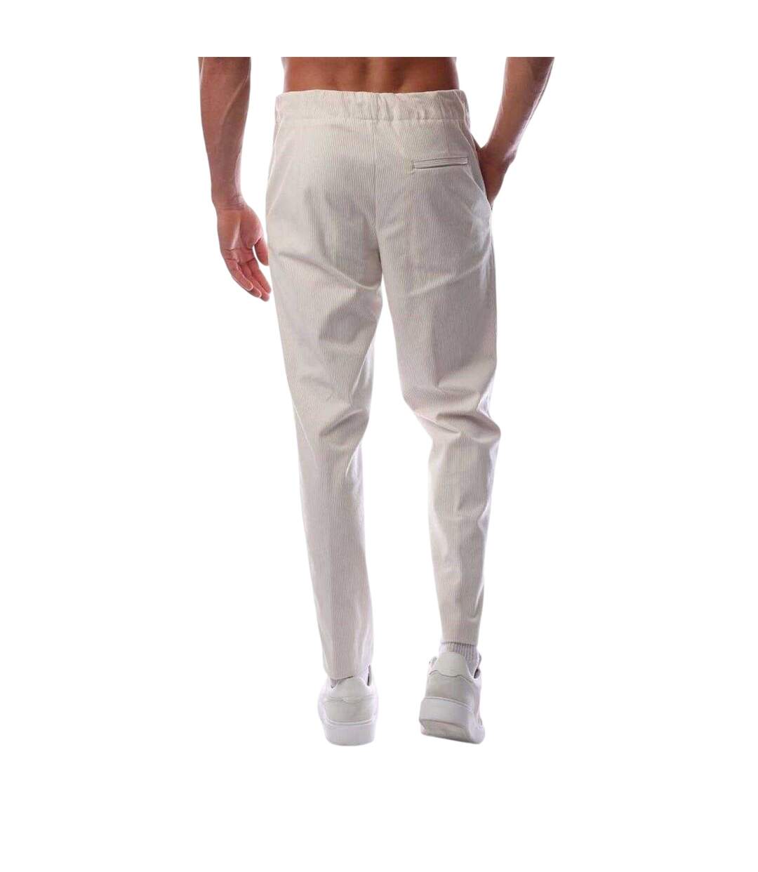 Pantalon Motif/style À Rayures Perin Homme Blanc À Rayures Boss-2