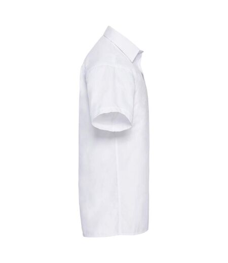 Chemise À Manches Courtes En Popeline  Collection Pour Homme Blanc Russell