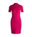 Robe Moulante Manches Courtes Sareply Femme Rose Vif Hugo-2