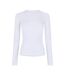 T-shirt Manches Longues Techfit Femme Blanc Adidas-1