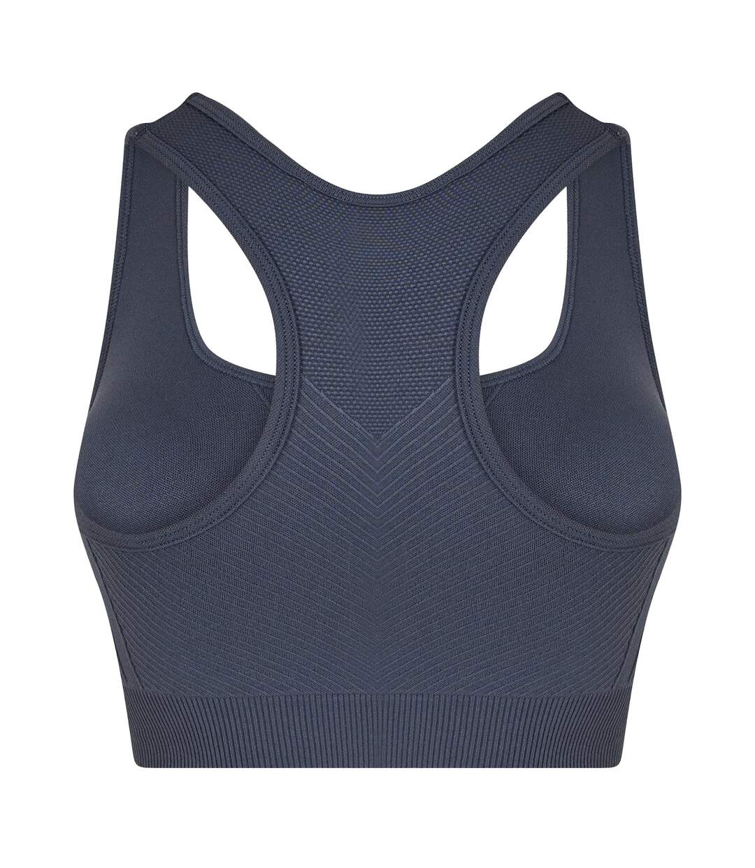 Brassière De Sport Motif/style Côtelé Femme Gris Foncé USA-3