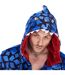 Mens Raptor Fleece Jumpsuit Blue Black Keanu-4