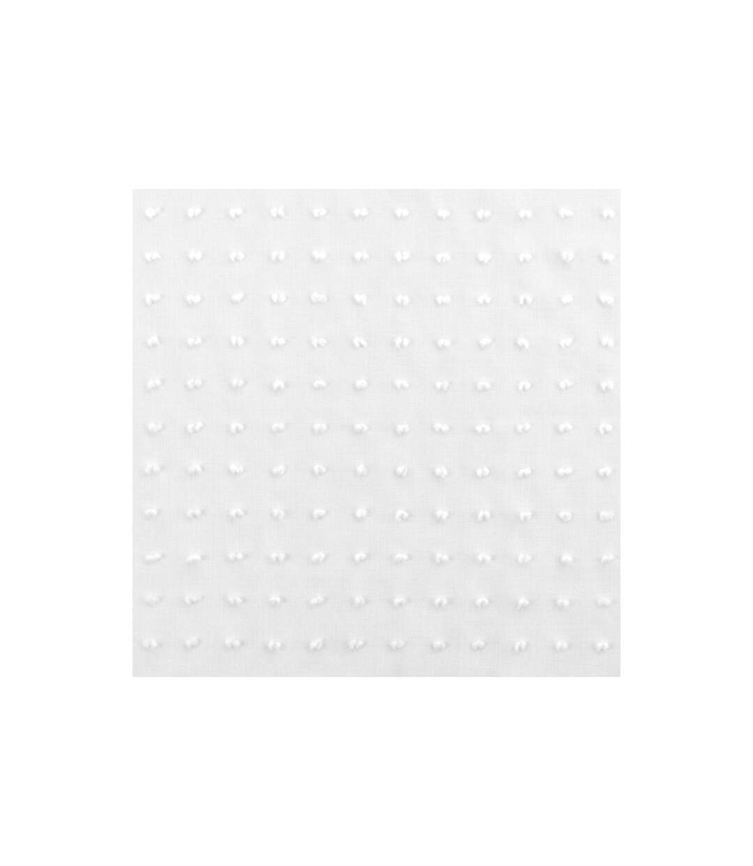 Rideau Voilage à Œillets Pomponella 140x240cm Blanc-3
