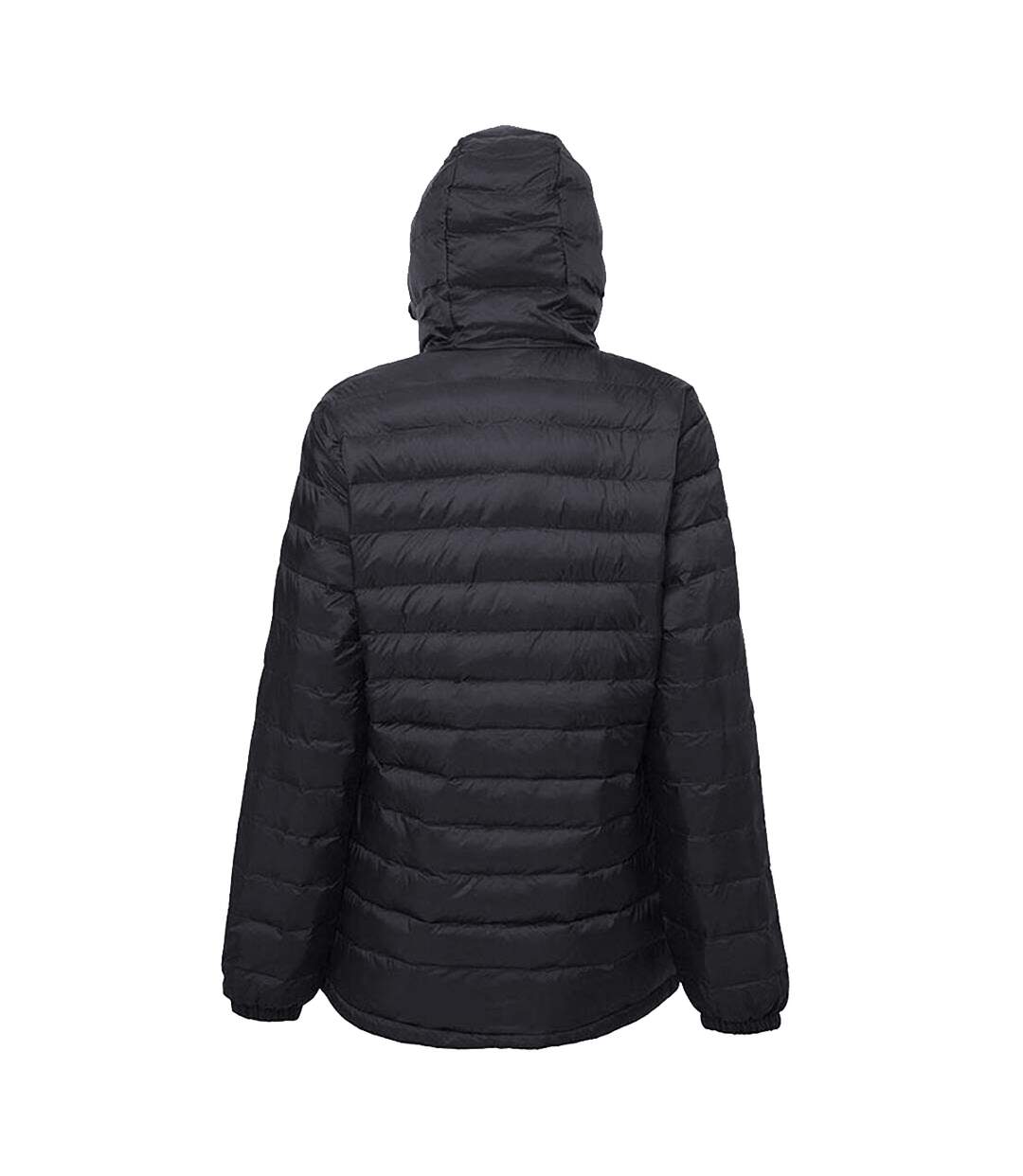 2786 Mens Hooded Water & Wind Resistant Padded Jacket (Black/Black) - UTRW3424