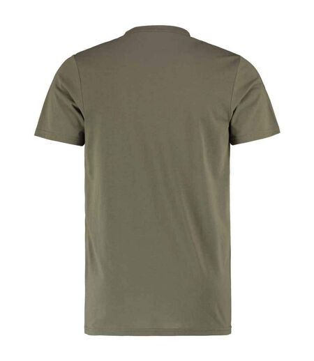 Mens superwash 60°c t-shirt khaki Kustom Kit