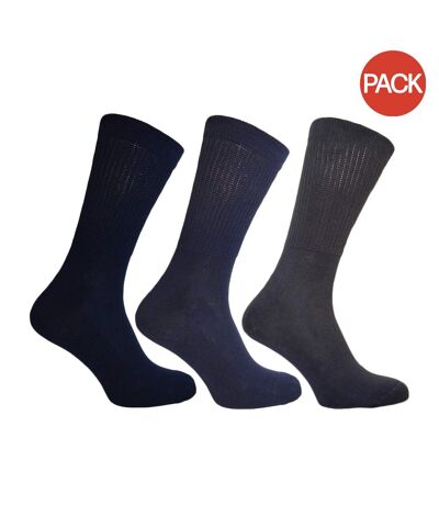 Chaussettes très larges homme bleu Simply Essentials