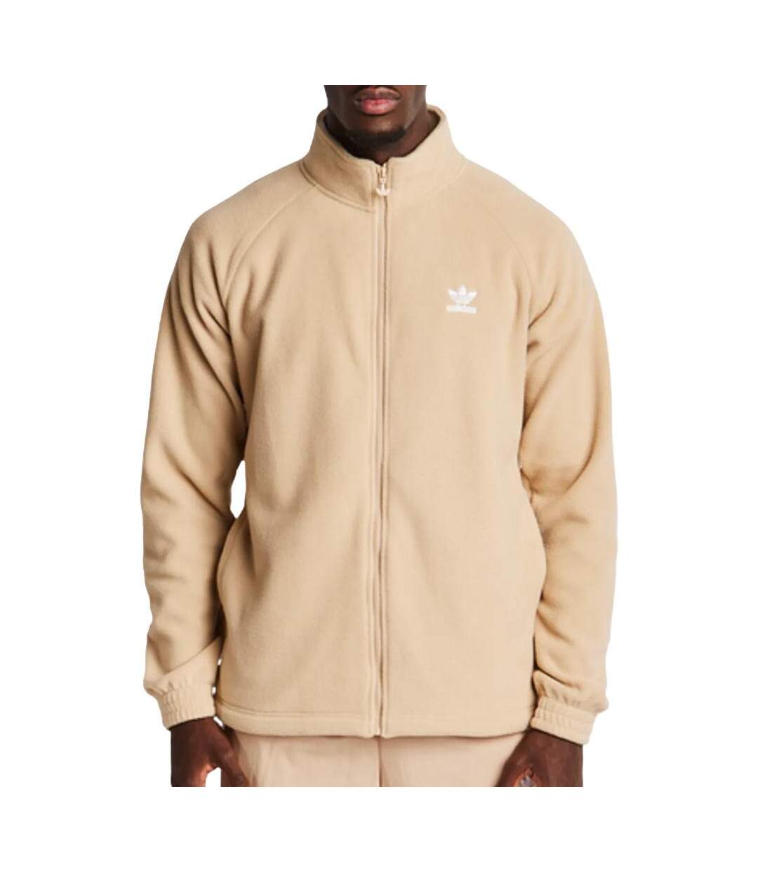 Veste beige homme adidas trefoil fz tedd-1