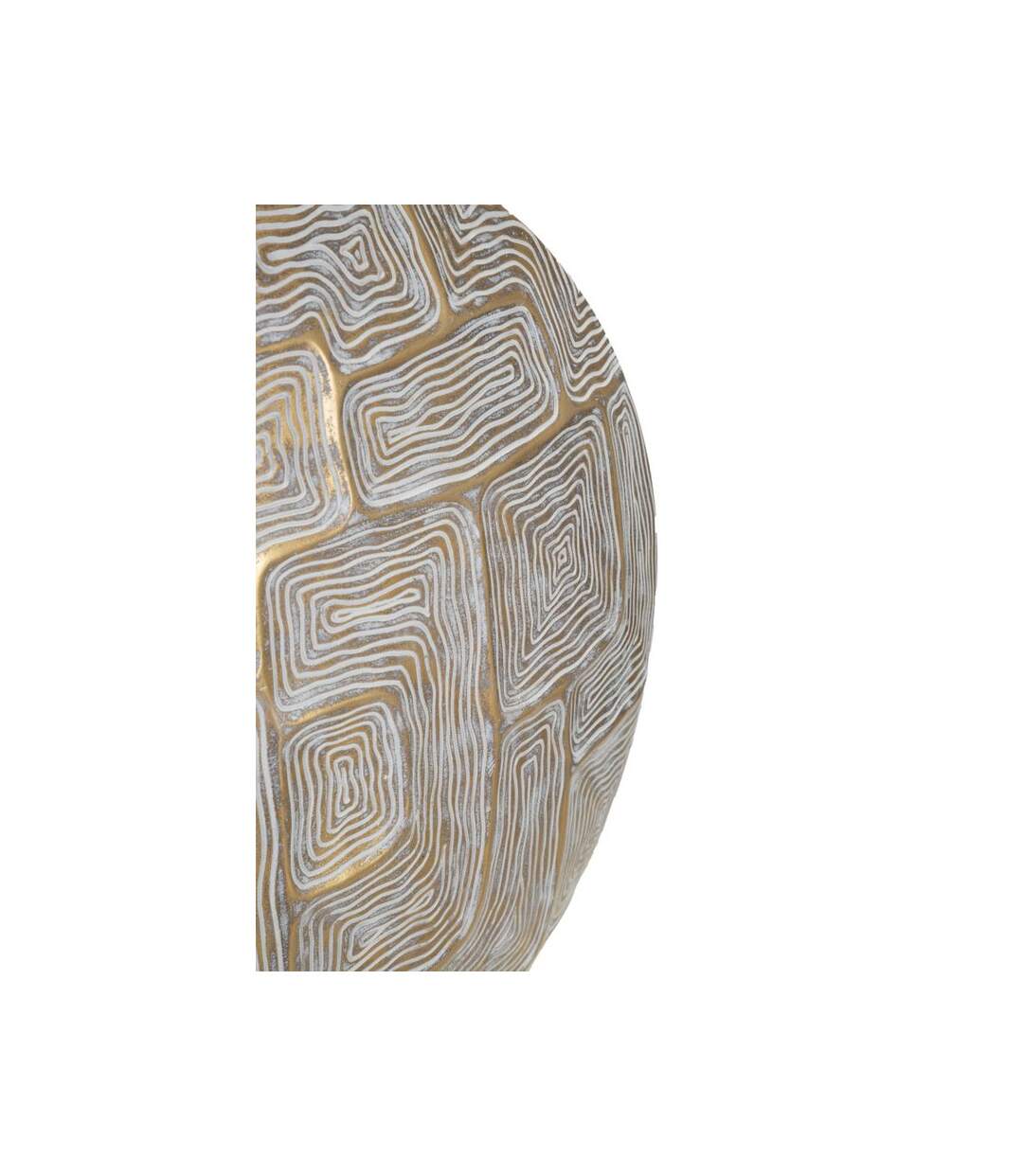 Vase Design en Résine Elips 48cm Or-3