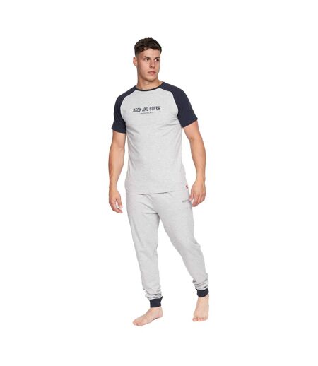 Ensemble de pyjama vianney homme gris chiné Duck and Cover