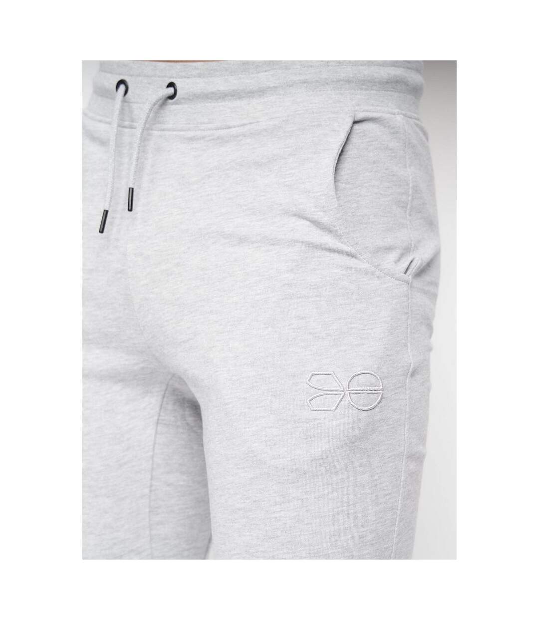 Ensemble Sweat À Capuche Et Pantalon De Jogging Emmon Homme Gris Chiné Crosshatch-3