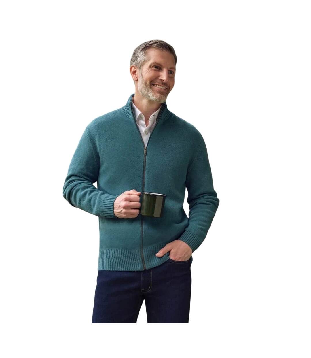 Cardigan Lincoln Homme Turquoise Pâle WoolOvers-1