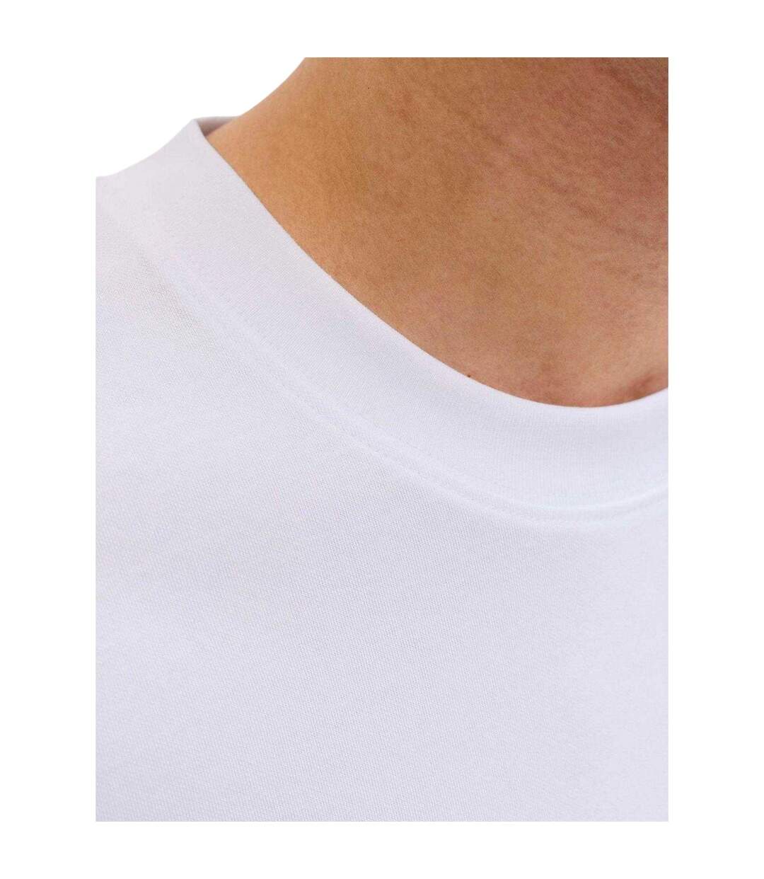 Mens Barron Crew Neck Oversized T-shirt White Jack And Jones-4