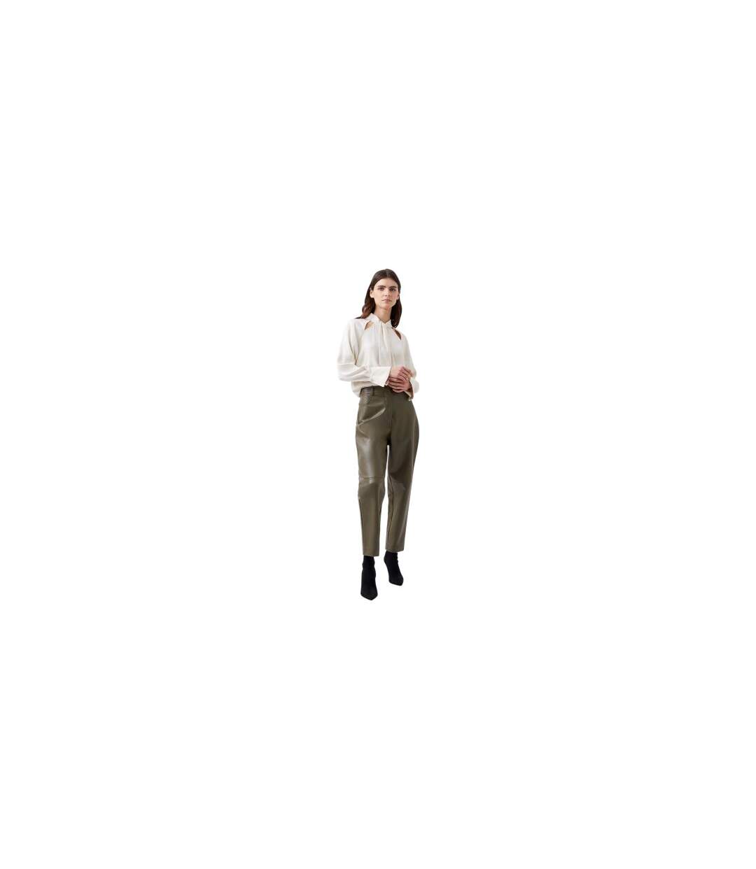 Blouse Manches Longues Carmen Femme Crème French Connection-1