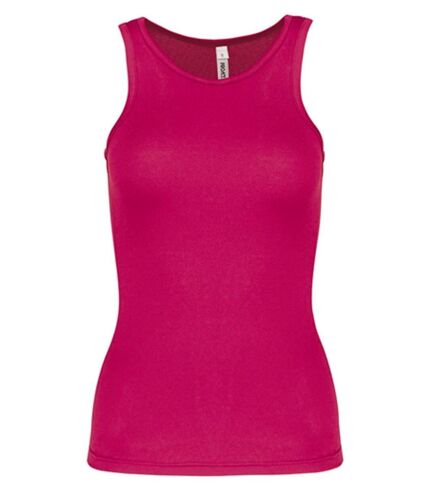 Débardeur de sport - Femme - PA442 - rose fuchsia