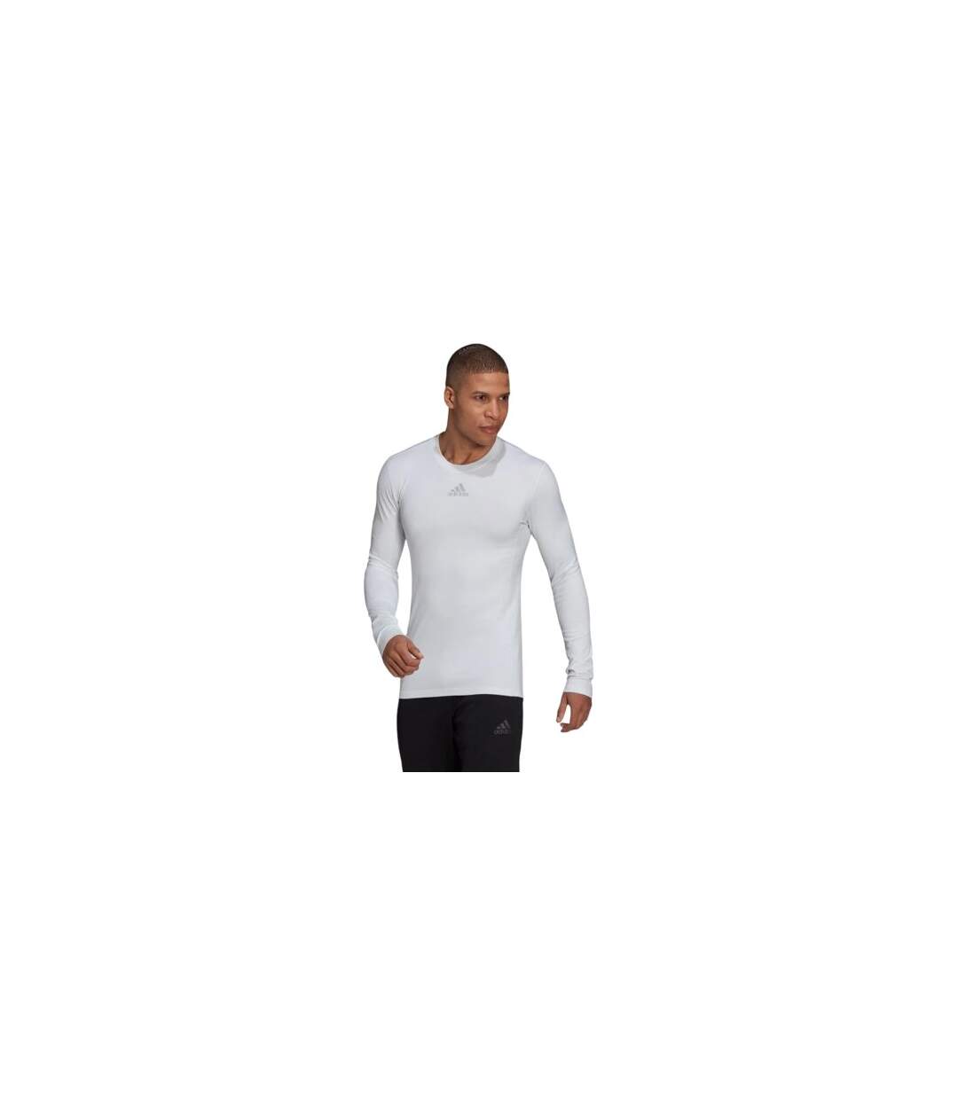 T-shirt Manches Longues Homme Blanc Adidas-1