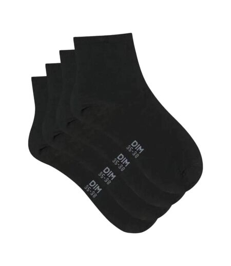 4x paires de chaussettes noires femme dim d024v - 35/38
