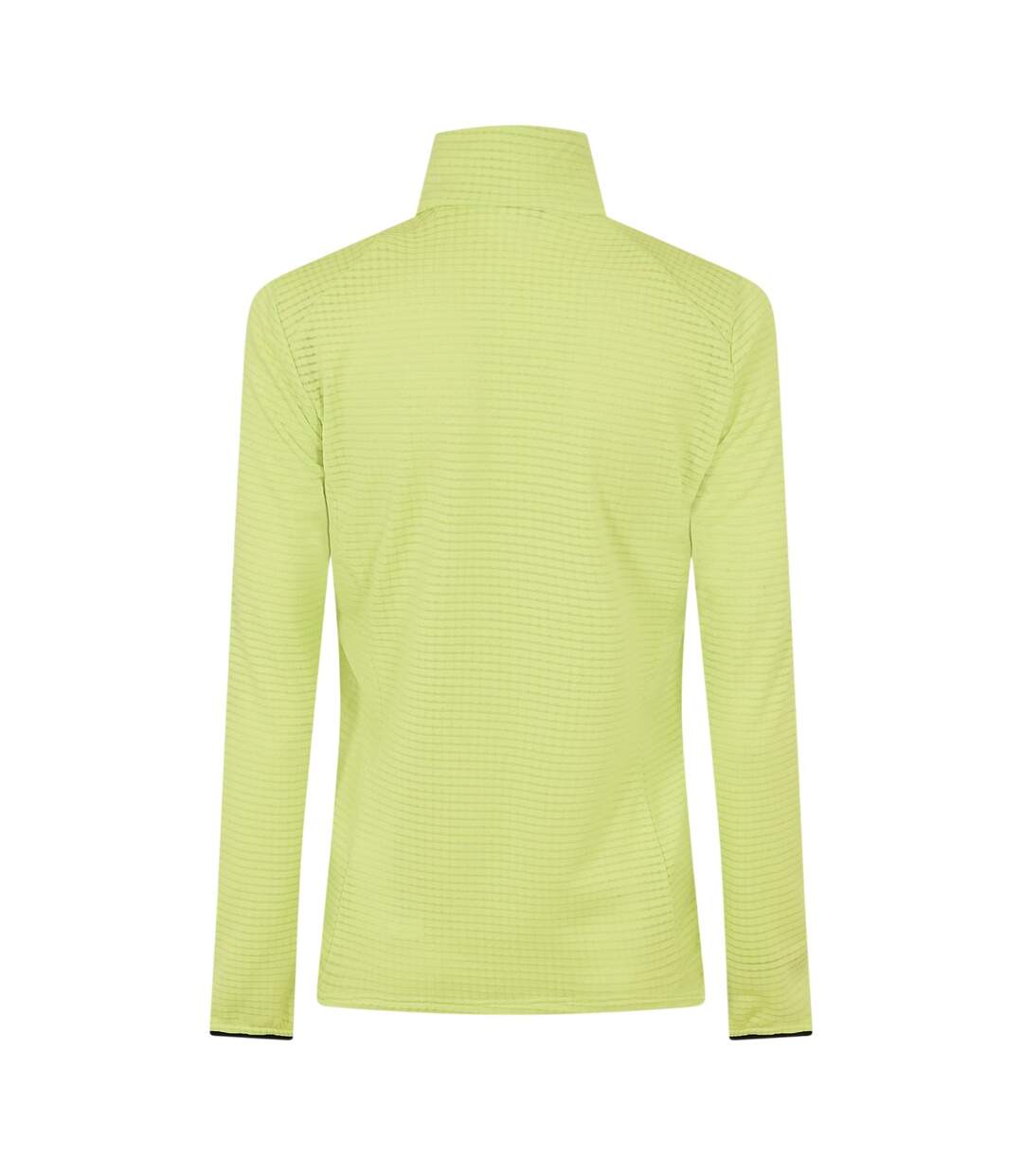 Womens/ladies Intense Half Zip Regular Sweatshirt Lemon Yellow Millet-2