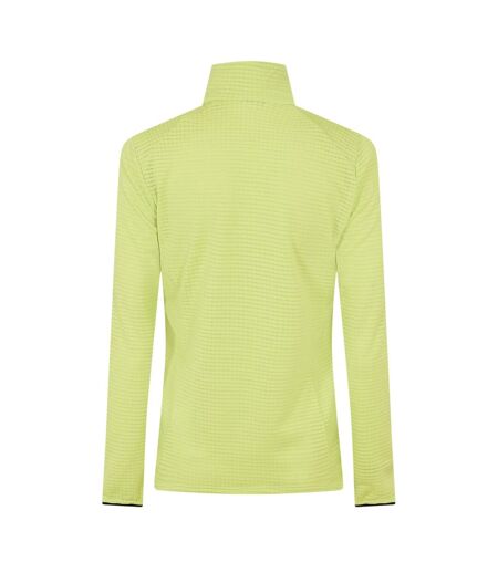 Womens/ladies Intense Half Zip Regular Sweatshirt Lemon Yellow Millet