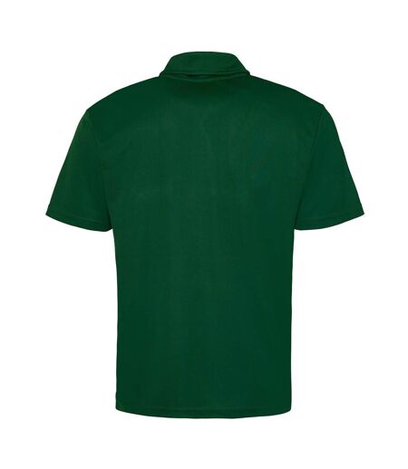 Just Cool Mens Plain Sports Polo Shirt (Bottle Green)