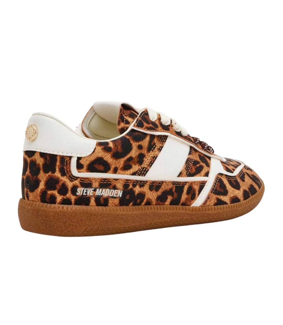 Womens/ladies Augustine Leopard Print Trainers Leopard Steve Madden-2
