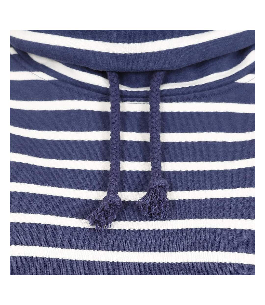 Sweat Motif/style À Rayures Femme Lilas Foncé Lazy Jacks-3