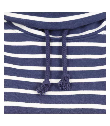 Sweat Motif/style À Rayures Femme Lilas Foncé Lazy Jacks