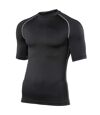 Rhino Mens Sports Base Layer Short Sleeve T-Shirt (Black)