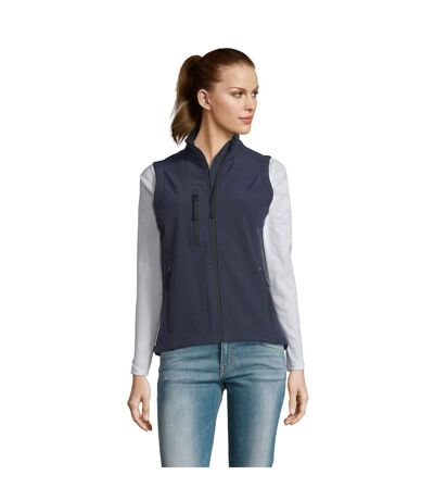 SOLS Womens/Ladies Rallye Soft Shell Bodywarmer Jacket (French Navy) - UTPC350