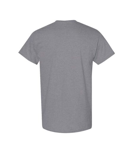 Gildan Mens Heavy Cotton Short Sleeve T-Shirt (Pack of 5) (Graphite Heather) - UTBC4807