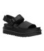 Womens/ladies Voss Leather Platform Sandals Black Dr Martens-1