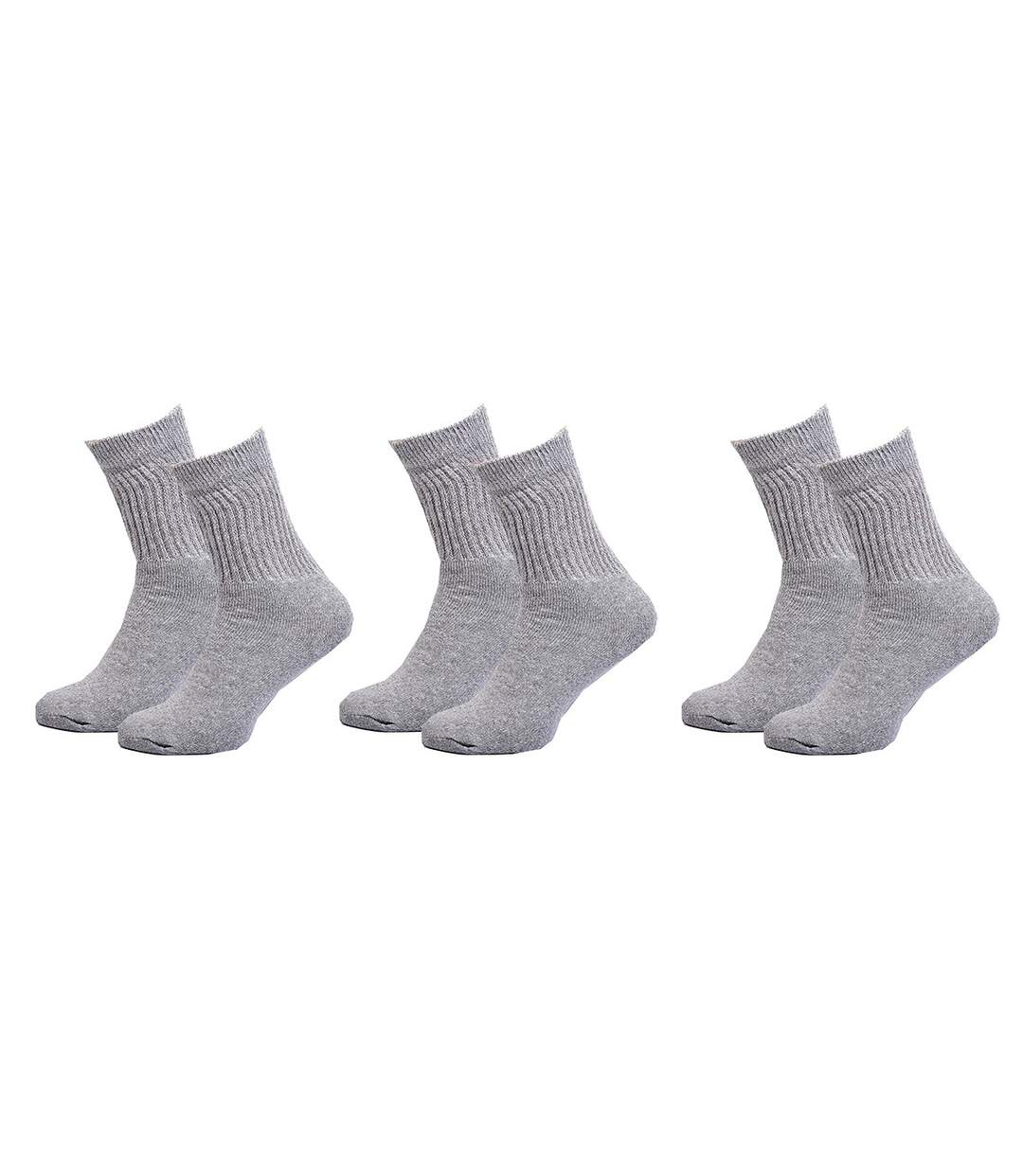 Chaussettes homme C17 JEANS Confort et qualité -Assortiment modèles photos selon arrivages- Pack de 6 paires C17 jeans Tennis Gris-4