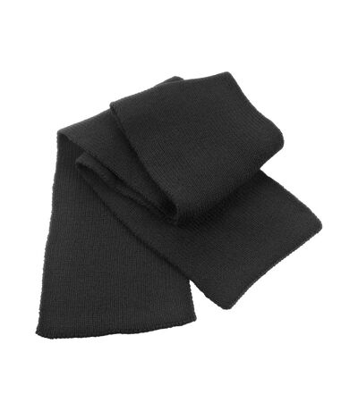 Result Winter Essentials Classic Heavy Knit Scarf (Black) (One Size) - UTPC6737