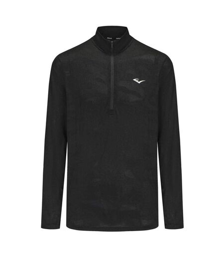 Mens Mock Neck Regular Long-sleeved Top Black Everlast