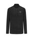 Mens Mock Neck Regular Long-sleeved Top Black Everlast-1