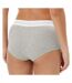 Shorty gris clair/blanc femme calvin klein jeans boyshort - m-2