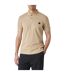 Mens Patch Cotton Logo Polo Shirt Beige Paul Smith-4