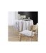 Nappe Ronde Imprimé Melina 180cm Gris-3