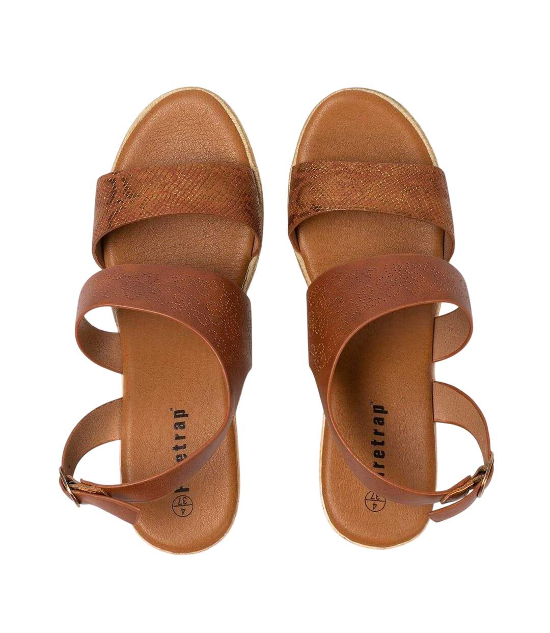 Sandales À Talons Compensés Ella Femme Marron Firetrap-3