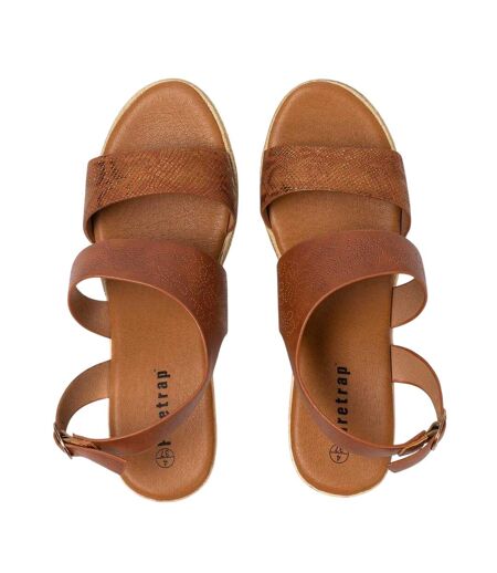 Sandales À Talons Compensés Ella Femme Marron Firetrap