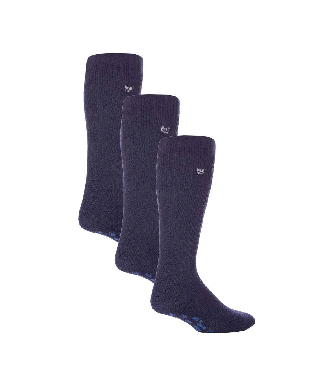 3 Pairs Multipack Mens Slipper Socks with Grips | Non-Slip Thermal Socks-1