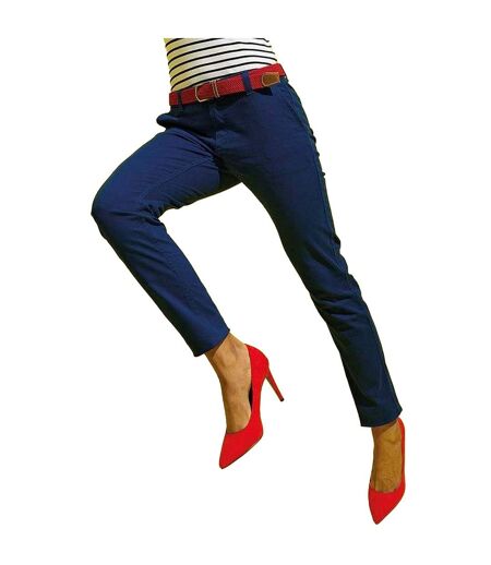 Asquith & Fox Womens/Ladies Casual Chino Trousers (Navy) - UTRW4909