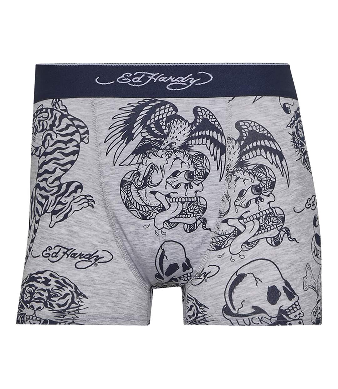 Mens Lonty 5 Pack Boxer Shorts Cotton Grey Navy Charcoal Underwear-3