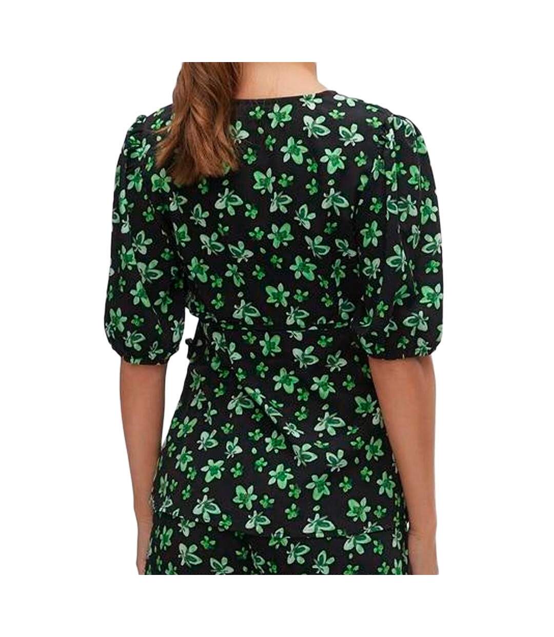 Blouse de grossesse vert/noir femme mamalicious linor-2