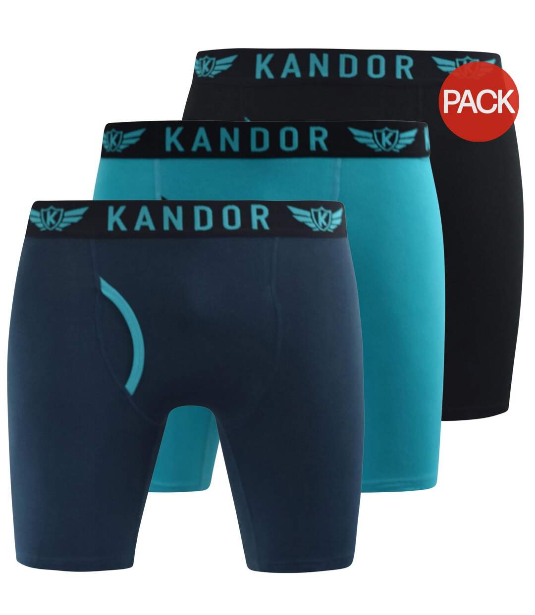 Boxers trunken homme turquoise vif Kandor-1