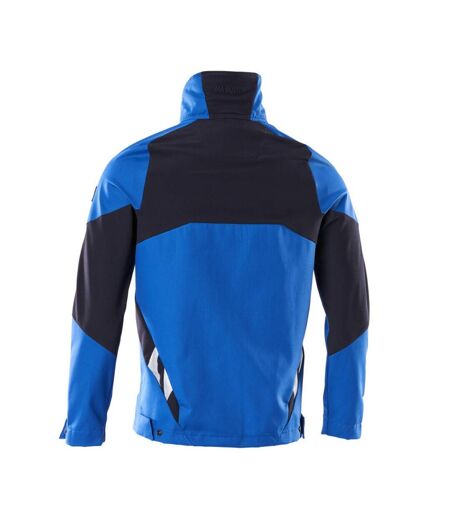 Mens Accelerate Stretch Jacket Azure Blue Dark Navy Mascot